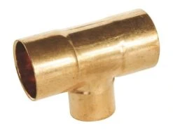 2 Tés Réduits Au Centre Triple Femelle Cuivre à Souder ø16/14/16