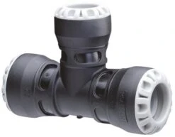 Té 90° Réduit Au Centre Plastique Enclipsable ø32-25 Pour Tube PE - PLASSON