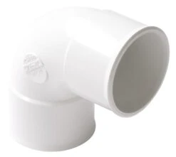 Coude PVC Blanc 87.30° Double Femelle ø32 - NICOLL