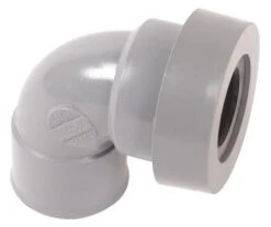 Coude PVC 87.30° Double Femelle ø32 Avec Joint - NICOLL