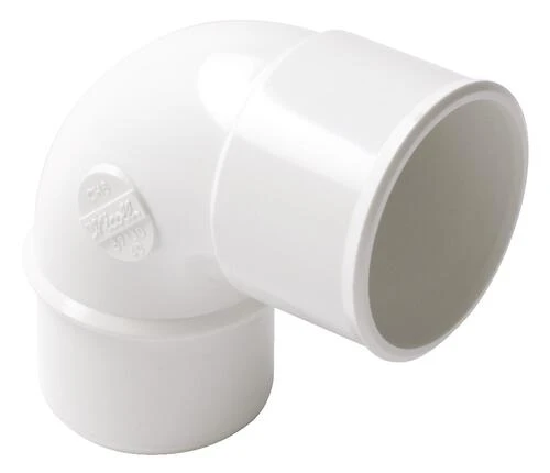 Coude PVC Blanc 87.30° Mâle Femelle ø40 - NICOLL