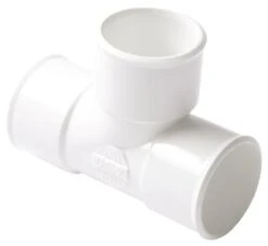 Té Pied De Biche Blanc PVC 87°30 Triple Femelle ø40 Blanc - NICOLL