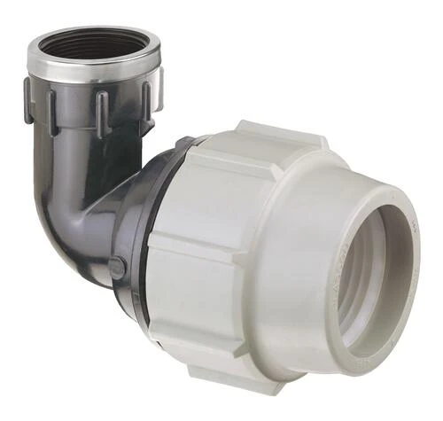 Coude 90° à Compression Femelle 40/49 Pour Tube PE ø40 - PLASSON