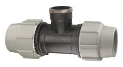 Té à Compression Femelle Au Centre 20/27 Pour Tube PE ø20 - PLASSON