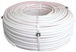 Tube PER Nu Blanc ø12 Lisseret Rouge 240m - FIXOCONNECT