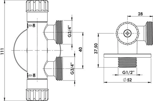 Robinet De Piquage Double Anticalcaire - PRONORM – Image 2