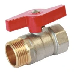 Vanne à Sphère Mâle Femelle 26/34 V370 - Manette Papillon