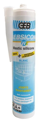 Mastic Silicone GEBSICONE W2 Blanc - GEB