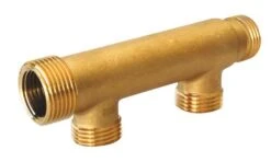 Collecteur 2 Départs Double Filetage à Portée Plate - FIXOCONNECT