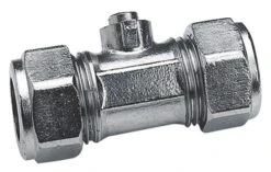 Mini Vanne à Sphère à Bague Laiton Pour Cuivre ø14