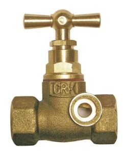 Robinet D'arrĂȘt Ă Visser Double Femelle Ă Purge 15/21