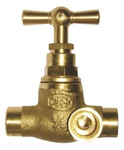 Robinet D'arrêt Laiton à Purge à Souder 12/14