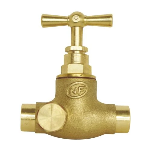 Robinet D'arrêt Laiton à Purge à Souder 12/14 – Image 2