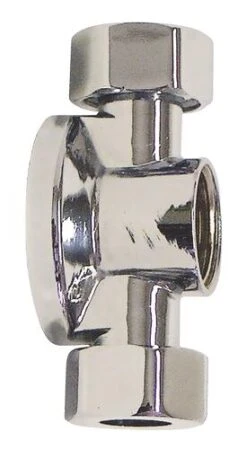 Applique MAL Double Avec écrou Pour Collet Battu Chromée ø14-15/21 - PRONORM