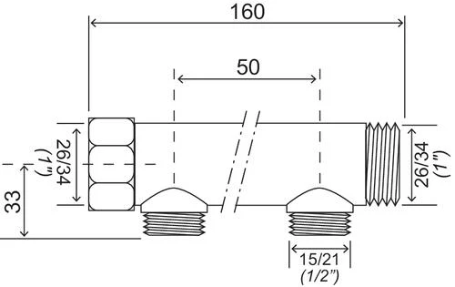 Collecteur 3 Départs à Portée Plate MF26/34 - FIXOCONNECT – Image 3
