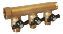 Collecteur Mini-vannes 3 Départs à Portée Plate MF20/27 - FIXOCONNECT