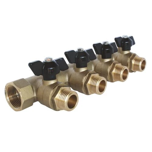 Collecteur Mini-vannes 4 Départs à Portée Plate MF26/34 - FIXOCONNECT – Image 2