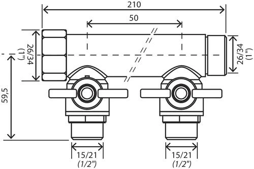 Collecteur Mini-vannes 4 Départs à Portée Plate MF26/34 - FIXOCONNECT – Image 4