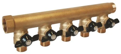 Collecteur Mini-vannes 5 Départs à Portée Plate MF20/27 - FIXOCONNECT