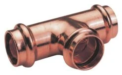 Té égal Cuivre à Sertir EAU ø18