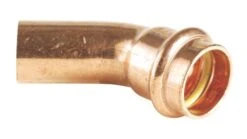 Coude 45° Cuivre à Sertir GAZ Mâle Femelle ø14