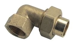 Coude Union Laiton à Portée Sphero-conique Femelle Et à Souder Cuivre ø18-15/21 - 96GCU