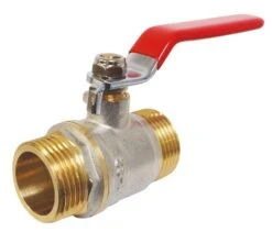 Vanne à Sphère Double Mâle 40/49 - Manette Plate