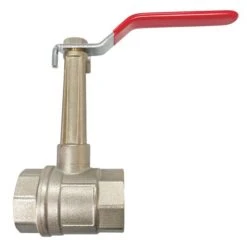 Vanne à Sphère à Rehausse Double Femelle 50/60 V490 - Manette Plate - PRONORM