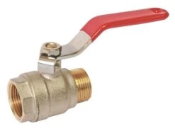 Vanne à Sphère Mâle Femelle 15/21 V490 - Manette Plate - PRONORM