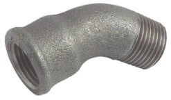 Coude égal Fonte Noire 45° Mâle Femelle N° 40
