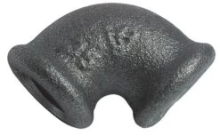 Coude égal Fonte Noire Petit Rayon 90° Double Femelle N° 90