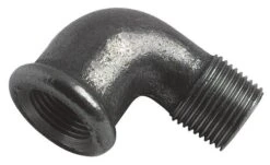 Coude égal Fonte Noire Petit Rayon 90° Mâle Femelle N° 92