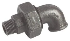 Coude Union Conique Fonte Noire Mâle Femelle N° 98