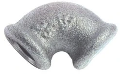 Coude égal Fonte Galvanisée Petit Rayon 90° Double Femelle N° 90