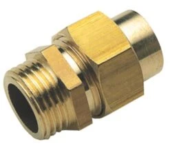 Raccord Union Laiton Mâle 3 Pièces à Portée Sphéro-conique ø14-15/21 - 341