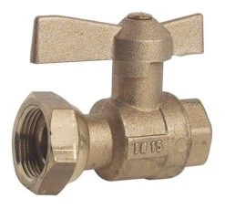 Robinet D'arrêt Compteur Droit F20/27 écrou 20/27 à Boisseau Sphérique - PRONORM