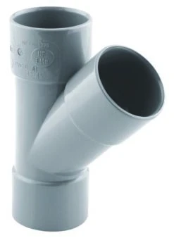 Culotte PVC 45° Triple Femelle ø32