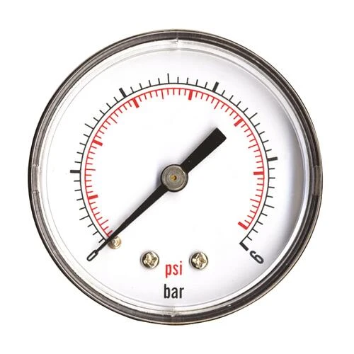 Manomètre Sec 0 à 6 Bars à Raccordement Axial ø63 - M8/13