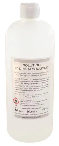 Bidon De Solution Hydro-alcoolique 1 Litre