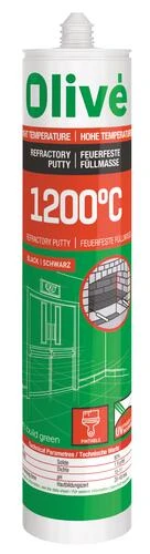 Mastic Réfractaire Noir 1200°c 300ml