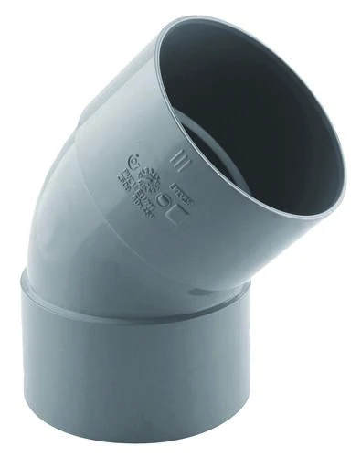 Coude PVC 45° Double Femelle ø80