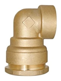 Coude Laiton Femelle Pour Tube PE ø25-20/27 - PRONORM