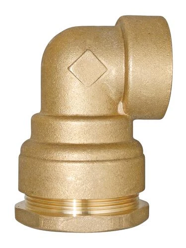 Coude Laiton Femelle Pour Tube PE ø40-33/42 - PRONORM