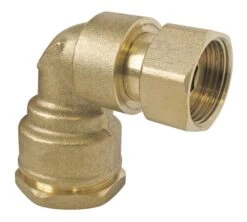 Coude Laiton à écrou Prisonnier Pour Tube PE ø32-26/34 - PRONORM