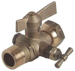 Robinet D'arrêt Compteur Droit M20/27 à Boisseau Sphérique à Purge - PRONORM