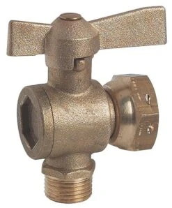 Robinet D'arrêt Compteur équerre M15/21 écrou F20/27 à Boisseau Sphérique - PRONORM