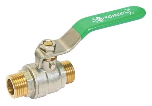 Vanne à Sphère NF Double Mâle 33/42 - Manette Plate - PRONORM