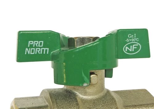 Vanne à Sphère NF Mâle Femelle 20/27 - Manette Papillon - PRONORM – Image 5