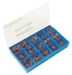 Coffret Plastique De Joints Fibre Assortis Pour Têtes De Robinet