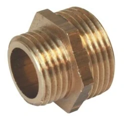 Mamelon Réduit Laiton Brut Double Mâle 15/21-17/23 - 245
